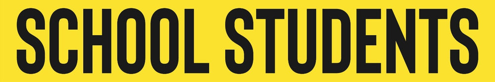 School Students Decal sticker Long Life for Bus, car, van, bike etc safety alert