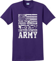 
              PROUD VETERAN OF THE UNITED STATES ARMY, Veterans day Soldier USA Support TShirt
            