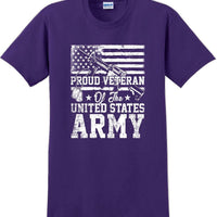PROUD VETERAN OF THE UNITED STATES ARMY, Veterans day Soldier USA Support TShirt
