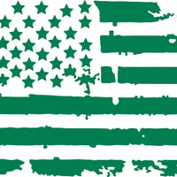 Ford f150 f250 f350 Back Window Distressed American Flag Decal 2015-2024