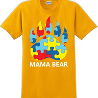 Autism Awareness Mama Bear T-Shirt - JC