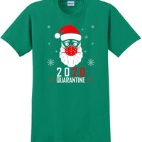 2020 Christmas Merry Quarantine Funny Gift Santa Face Mask 7 - Funny T-Shirt
