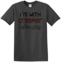 
              I'M WITH CREEPIER POINTING RIGHT - Halloween - Novelty T-shirt
            