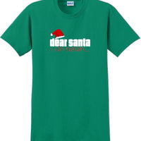 Dear Santa I can explain - Christmas Day T-Shirt -12 color choices