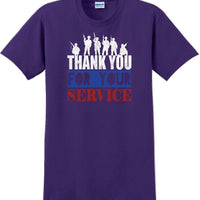 THANK YOU FOR YOUR SERVICE, Veterans day Soldier USA Support T-Shirt