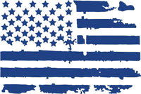 
              Dodge RAM Back Window Distressed American Flag Decal 2009-2018
            
