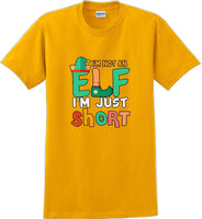 
              I'm not and Elf I'm just short - Christmas Day T-Shirt -12 color choices
            