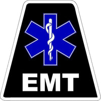 
              Black EMT HELMET TETS TETRAHEDRONS HELMET STICKER  EMT REFLECTIVE
            