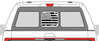 
              Ford f150 f250 f350 Back Window Distressed American Flag Decal 2015-2024
            