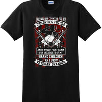 I Served My Country Veteran Grandpa, Veterans day Soldier USA Support T-Shirt