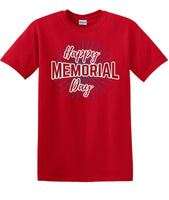 
              Memorial Day shirt burst We Will Always Remember 13 color choices -mds3
            