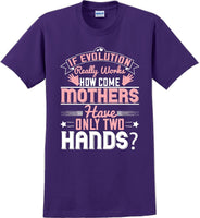 
              If Evolution really works how come Mothers  - Mother's Day TShirt
            