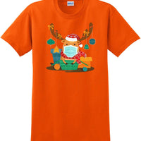 Christmas 2020 Quarantine Funny Cute Rudolph Reindeer Mask Premium 8 x-mas shirt