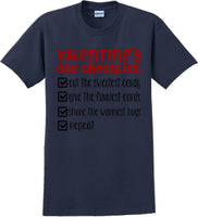 
              Valentine's Day Checklist  - Valentine's Day Shirts - V-Day shirts
            