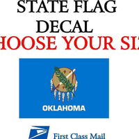 OKLAHOMA STATE FLAG, STICKER, DECAL, 5YR VINYL State Flag of Oklahoma