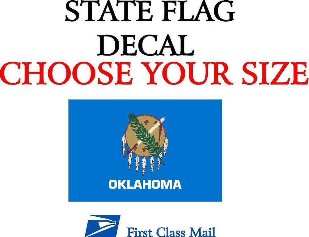 OKLAHOMA STATE FLAG, STICKER, DECAL, 5YR VINYL State Flag of Oklahoma