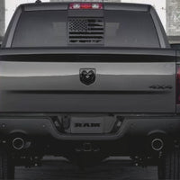 Dodge RAM Back Window Distressed American Flag Decal 2009-2018
