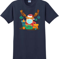 Christmas 2020 Quarantine Funny Cute Rudolph Reindeer Mask Premium 8 x-mas shirt