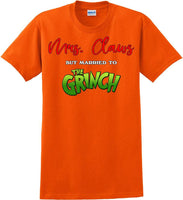 
              Mrs Claws but married to the - Christmas Day T-Shirt - 12 color choices
            