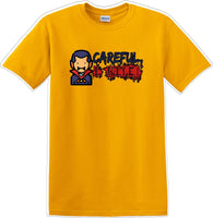 
              CAREFUL I BITE - Halloween - Novelty T-shirt
            