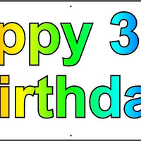 HAPPY 31ST BIRTHDAY BANNER 2FT X 6FT NEW LARGER SIZE