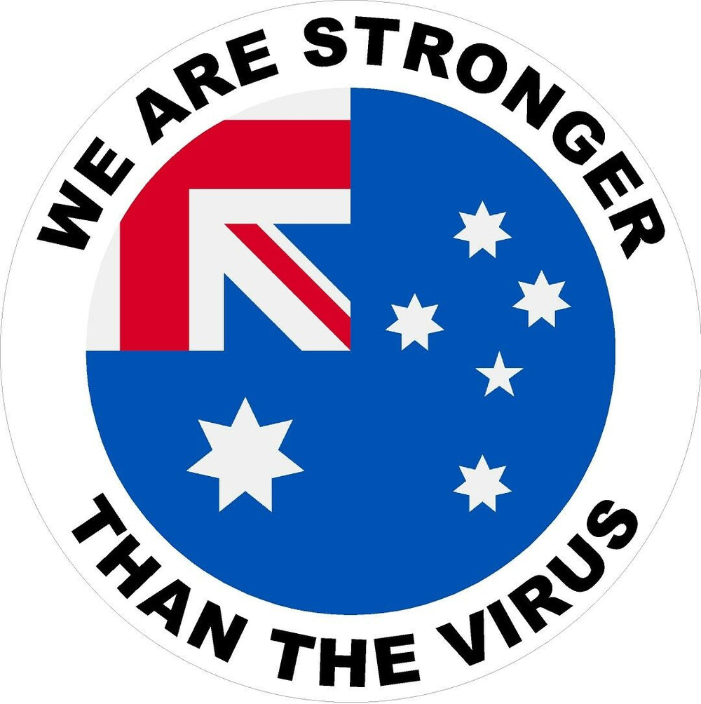 Australia We are stronger than the Virus Decal