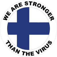 Finland We are stronger than the Virus Decal