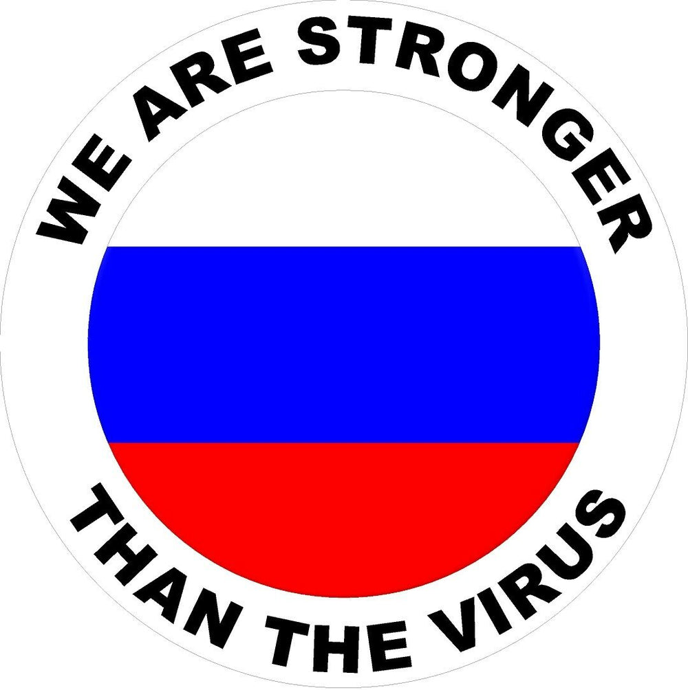 Russia We are stronger than the Virus Decal