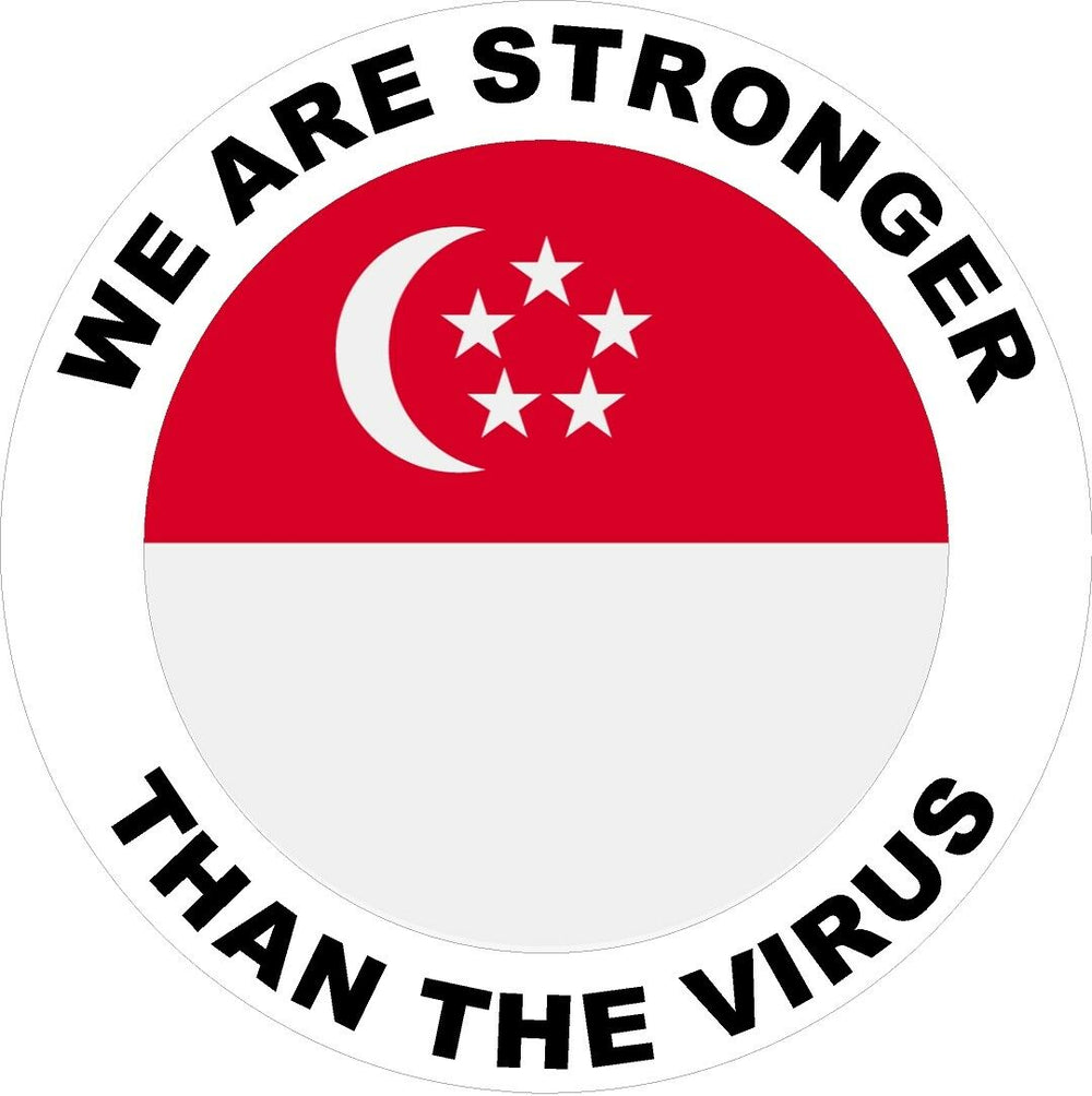 Singapore We are stronger than the Virus Decal