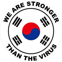 South Korea We are stronger than the Virus Decal
