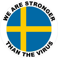 Sweden We are stronger than the Virus Decal