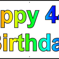 HAPPY 44th BIRTHDAY BANNER 2FT X 6FT NEW LARGER SIZE