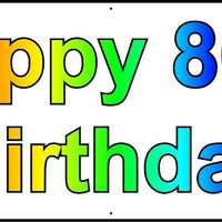 HAPPY 86th BIRTHDAY BANNER 2FT X 6FT NEW LARGER SIZE