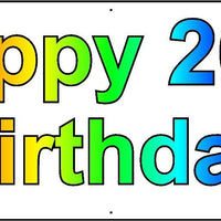 HAPPY 26th BIRTHDAY BANNER 2FT X 6FT NEW LARGER SIZE