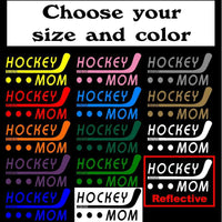 Hockey Mom STICKER, DECAL, 5YR VINYL, Hockey -14 colors