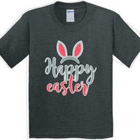 Happy Easter - Distressed Design - Kids/Youth Easter T-shirt