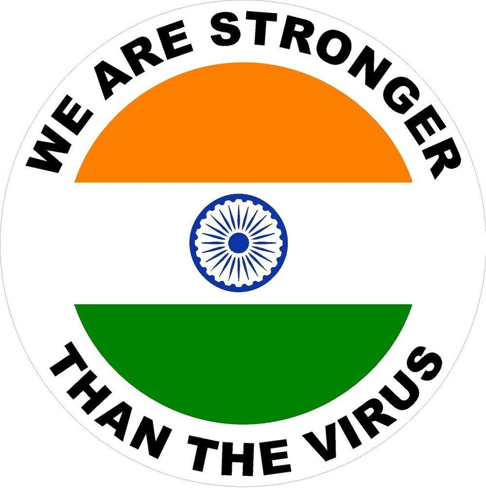 India We are stronger than the Virus Decal