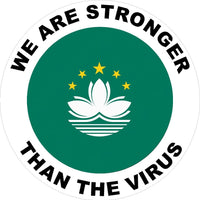 Macao We are stronger than the Virus Decal