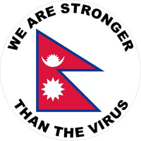 Nepal We are stronger than the Virus Decal
