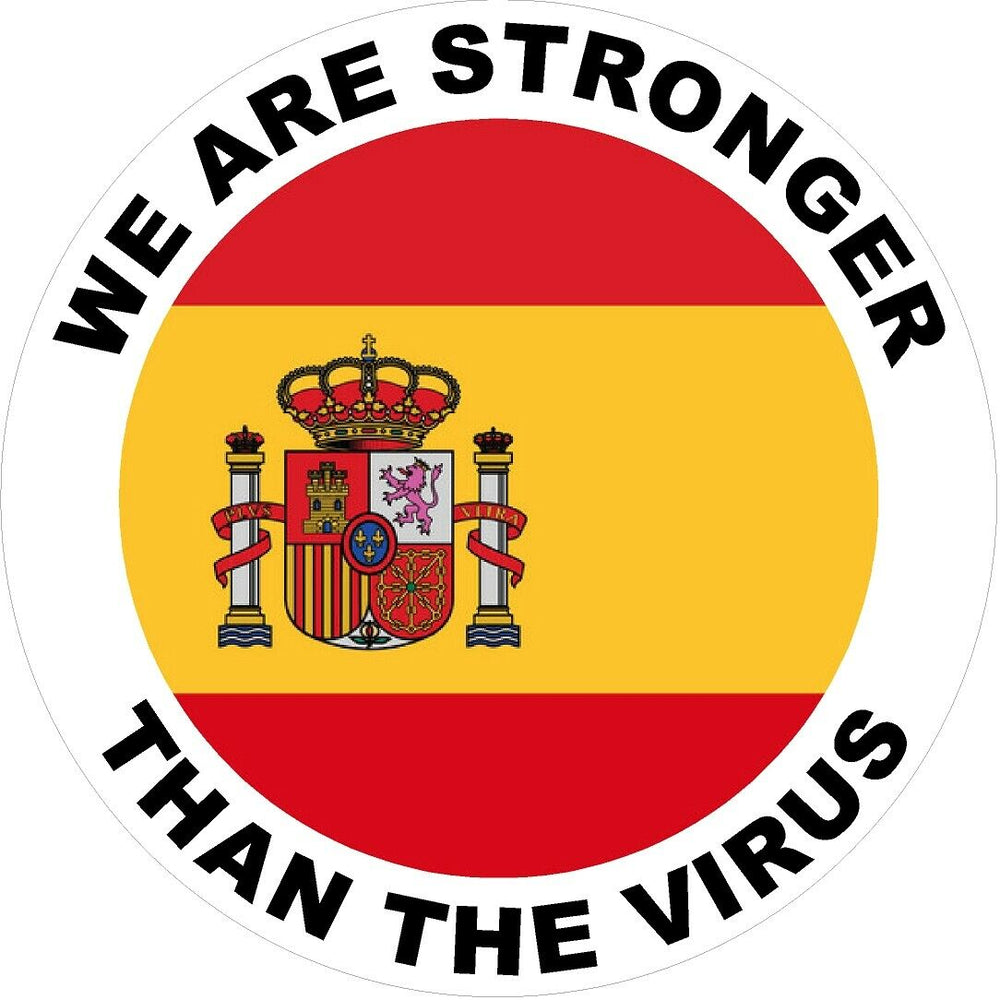 Spain We are stronger than the Virus Decal