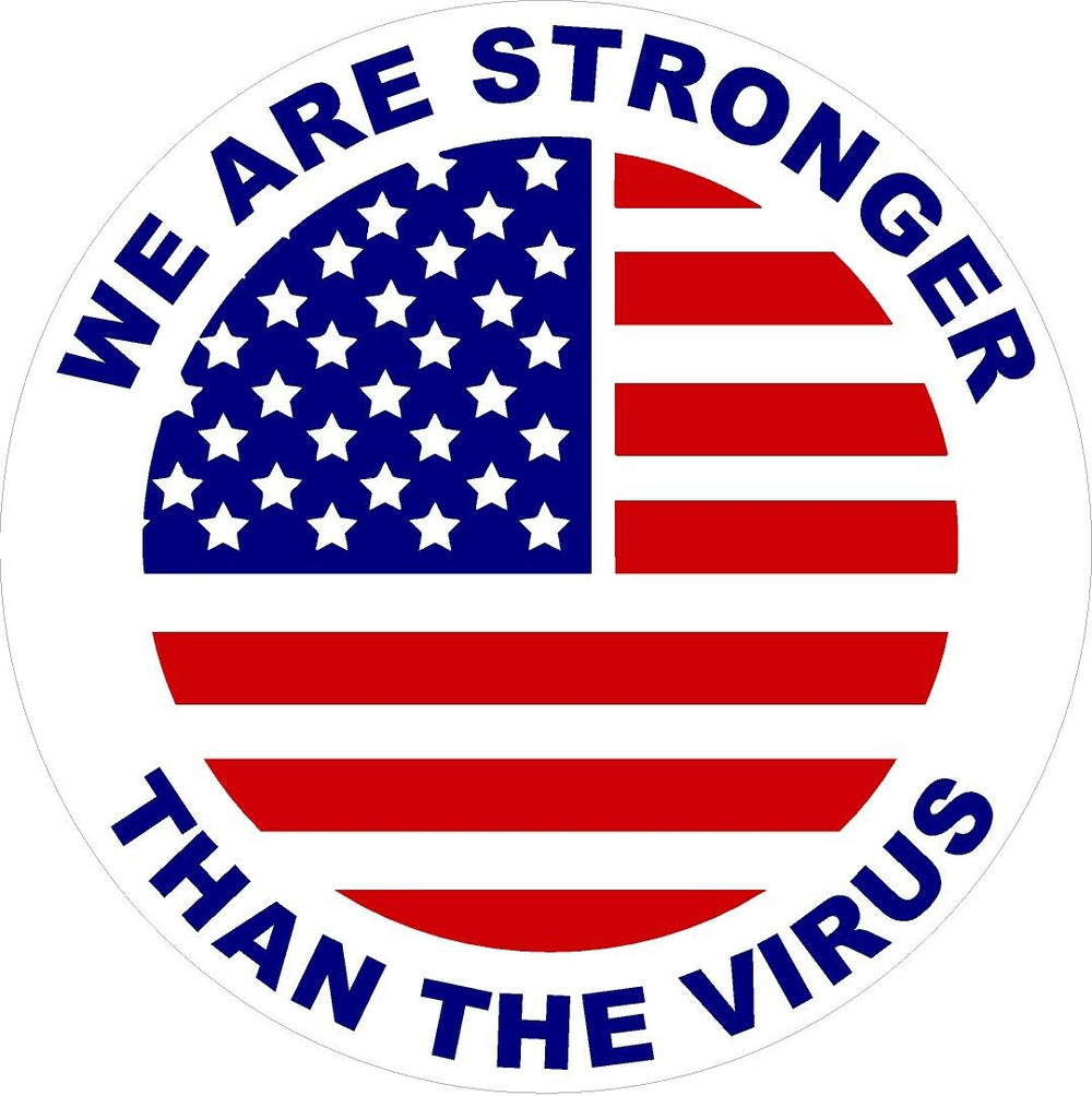 America We are stronger than the Virus Decal