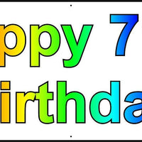 HAPPY 71st BIRTHDAY BANNER 2FT X 6FT NEW LARGER SIZE