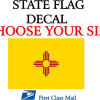 NEW MEXICO STATE FLAG, STICKER, DECAL, 5YR VINYL State Flag of New Mexico