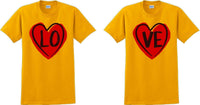 
              Couple Matching T-shirt Love Tshirt LO VE Valentine's Day Couple Shirts V-Day
            