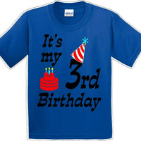 It's my 3rd Birthday Shirt with Birthday cake design  - Youth B-Day T-Shirt - JC