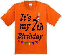 
              It's my 7th Birthday Shirt - Youth B-Day T-Shirt - 12 Color Choices - JC
            