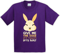
              Give me the Eggs - Distressed Design - Kids/Youth Easter T-shirt
            