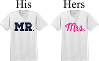 
              Mr. and Mrs.-Couples Shirts-Valentines shirts- V- Day shirts-Sold Individually
            