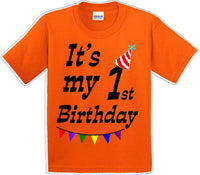 
              It's my 1st Birthday Shirt - Youth B-Day T-Shirt - 12 Color Choices - JC
            