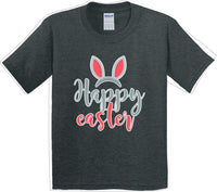 
              Happy Easter - Distressed Design - Kids/Youth Easter T-shirt
            